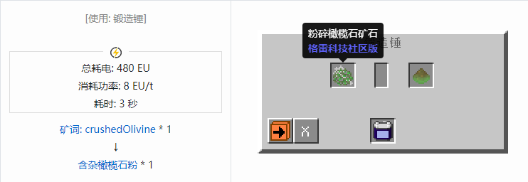我的世界格雷科技社区版含杂粉合成表大全
