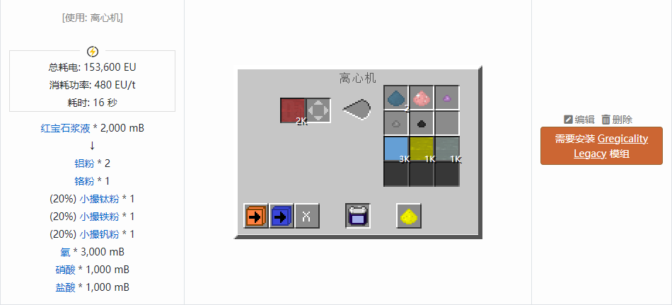 我的世界格雷科技社区版小撮粉合成表大全
