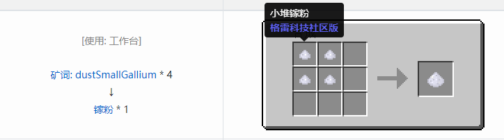 我的世界格雷科技社区版粉合成表大全