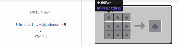 我的世界格雷科技社区版粉合成表大全