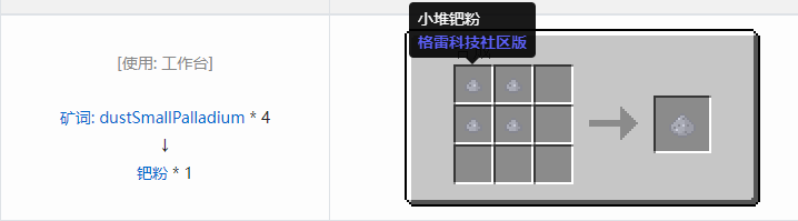 我的世界格雷科技社区版粉合成表大全