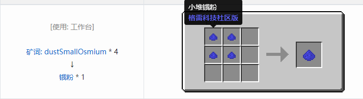 我的世界格雷科技社区版粉合成表大全
