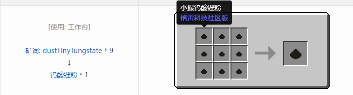 我的世界格雷科技社区版粉合成表大全