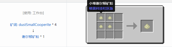 我的世界格雷科技社区版粉合成表大全