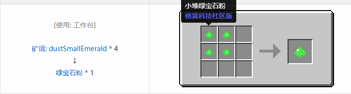 我的世界格雷科技社区版粉合成表大全