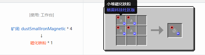 我的世界格雷科技社区版粉合成表大全