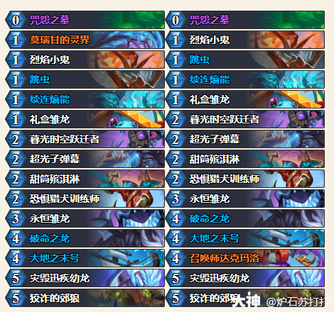 炉石传说34.0.2撕裂术卡组代码一览