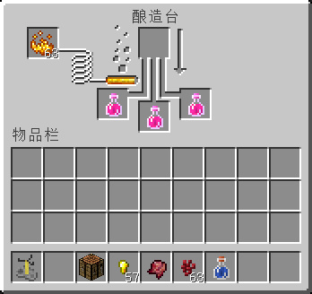 我的世界瞬间伤害二的药水怎么做