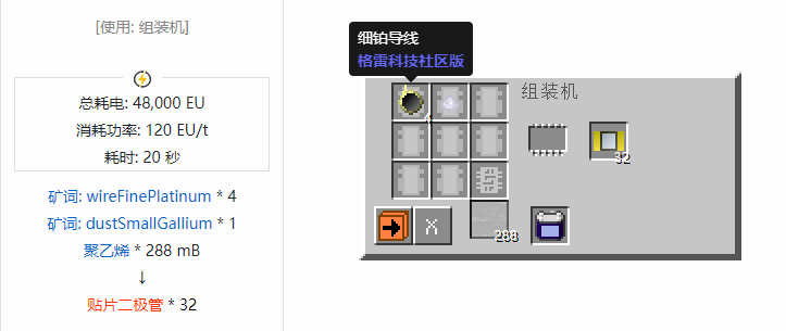 我的世界格雷科技社区版芯片合成表大全