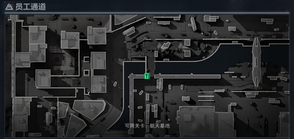 三角洲行动员工通道房卡在哪开