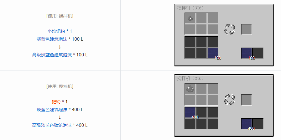 我的世界格雷科技6其他流体合成表大全