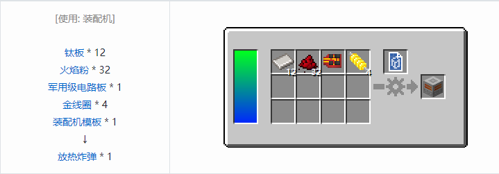 我的世界HBM的核科技爆炸物合成表大全