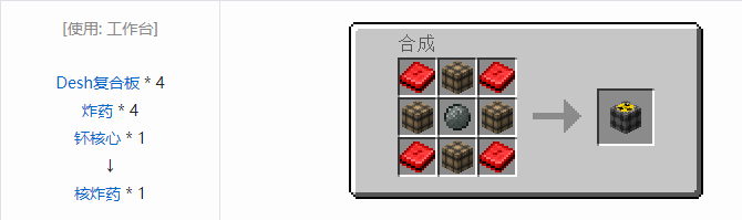 我的世界HBM的核科技爆炸物合成表大全