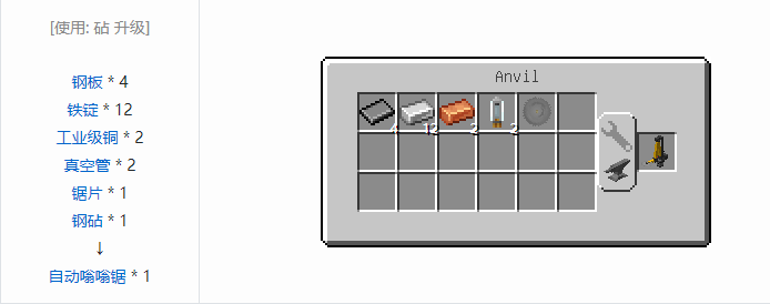 我的世界HBM的核科技模组机器合成表大全