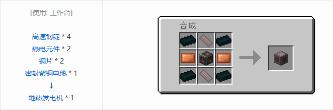 我的世界HBM的核科技模组机器合成表大全