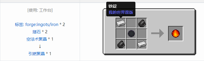 我的世界诡厄巫法聚晶合成表大全