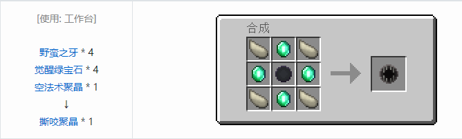 我的世界诡厄巫法聚晶合成表大全