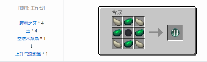 我的世界诡厄巫法聚晶合成表大全