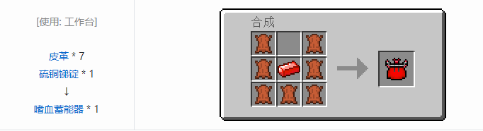 我的世界虚无世界2功能性物品合成表大全