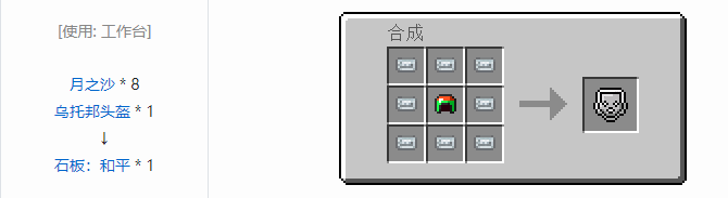 我的世界虚无世界2功能性物品合成表大全