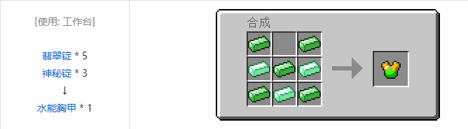 我的世界虚无世界2盔甲合成表大全