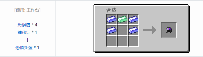 我的世界虚无世界2盔甲合成表大全