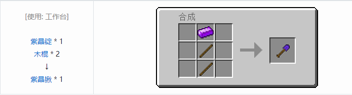 我的世界虚无世界2工具合成表大全
