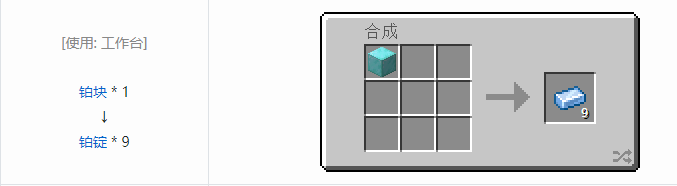 我的世界魔法金属锭合成表大全2026