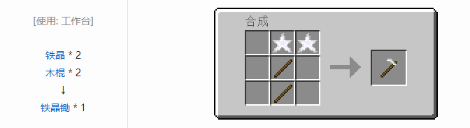 我的世界实用拓展工具装备合成表大全2026