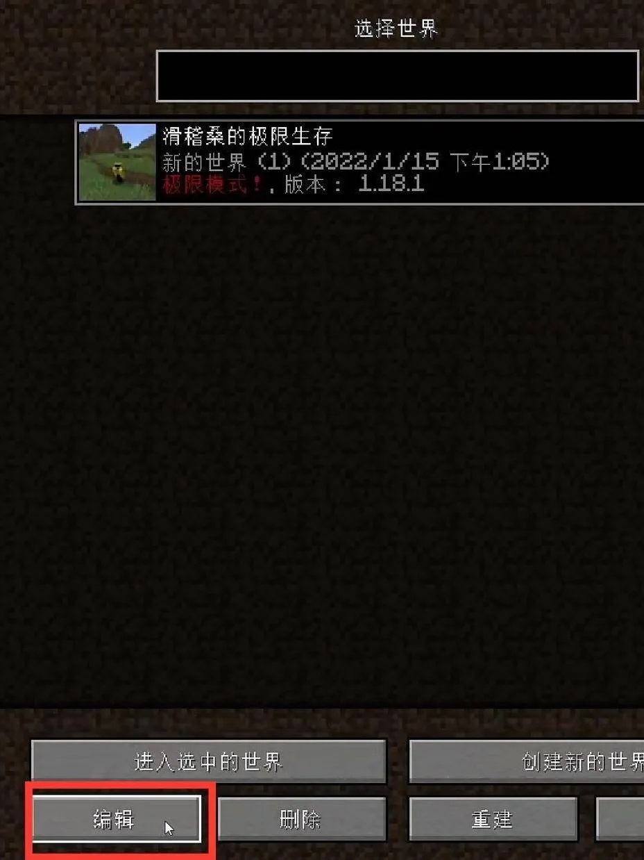 我的世界怎么回档2026