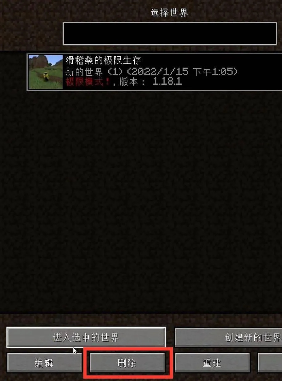 我的世界怎么回档2026