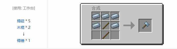 我的世界热力基本工具合成表大全2026