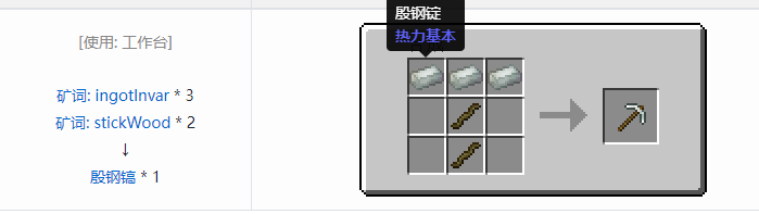 我的世界热力基本工具合成表大全2026