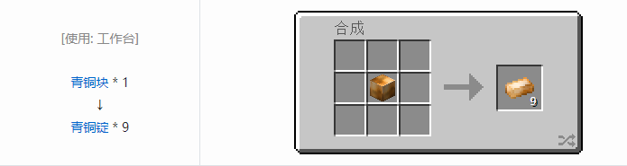 我的世界热力基本金属材料合成表大全2026