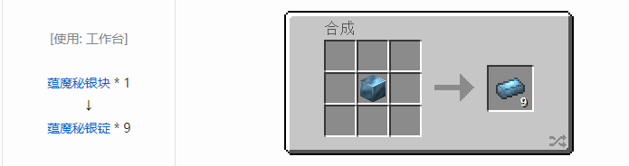 我的世界热力基本金属材料合成表大全2026