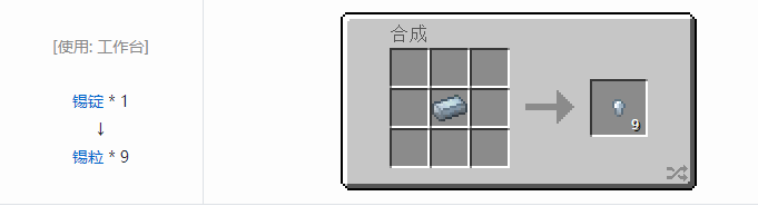 我的世界热力基本金属材料合成表大全2026