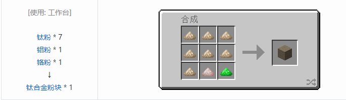 我的世界热量与气候材料合成表大全2026