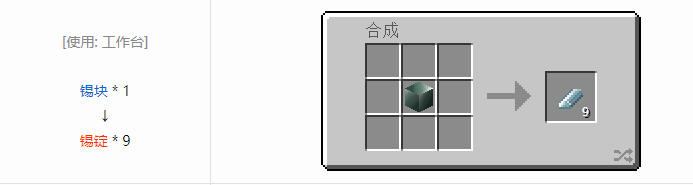 我的世界热量与气候材料合成表大全2026