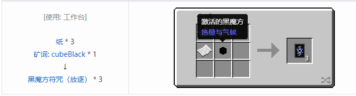 我的世界热量与气候宝石魔术合成表大全2026