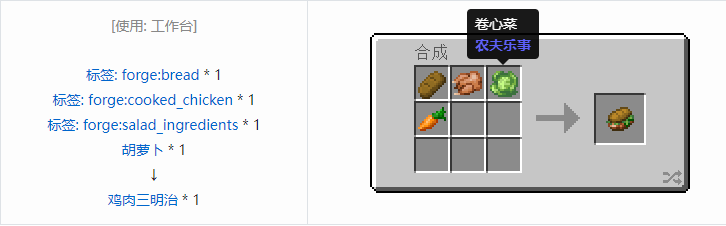 我的世界农夫乐事合成表大全2026