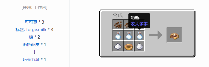 我的世界农夫乐事合成表大全2026