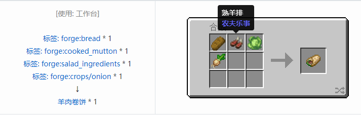 我的世界农夫乐事合成表大全2026