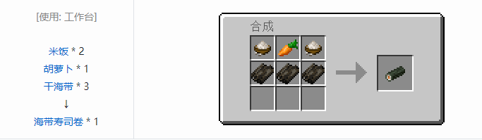 我的世界农夫乐事合成表大全2026