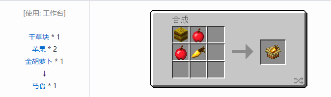 我的世界农夫乐事合成表大全2026