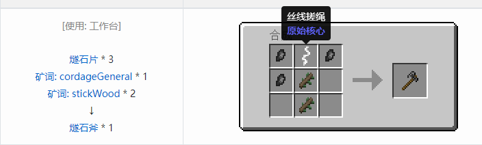 我的世界原始核心合成表大全2026