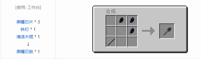 我的世界原始核心工具合成表大全2026