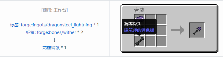 我的世界冰火传说工具合成表大全2026