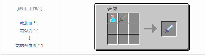 我的世界冰火传说武器合成表大全2026