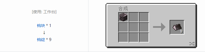 我的世界铁砧工艺重力科技合成表大全2026