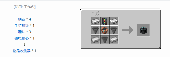 我的世界铁砧工艺重力科技合成表大全2026